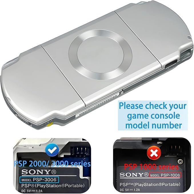 OSTENT Battery Protector Cover Door Repair Parts Replacement for Sony PSP 2000/3000 Color Silver