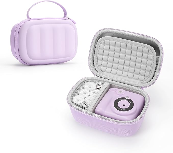 Kids Camera Instant Print Case for ESOXOFFORE, Dylanto, Cimizi,DUDUDRAGON etc - Shockproof Protective Travel Storage Bag with Handle, Cute Gifts for Girls Boys