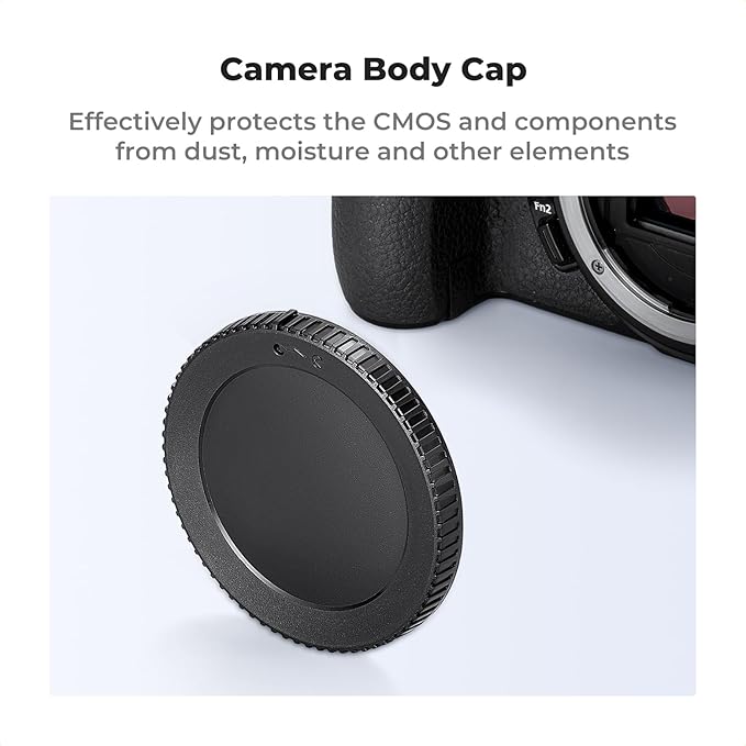 K&F Concept Z Mount Rear Lens Cap & Body Cap Cover & Hot Shoe Cover Kit for for Nikon Z Mount Camera Z6 Z7 Z8 Z9 Z30 Z50 Z5 Z7 II Z6 II ZF C