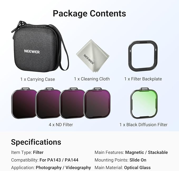 NEEWER 37mm Filter Lens Backplate for PA143/PA144 Phone Cage Only, Quick Release Video Rig Mobile Camera Photography Accessories Compatible with iPhone 17 Pro 17 Pro Max Beastgrip, PA152