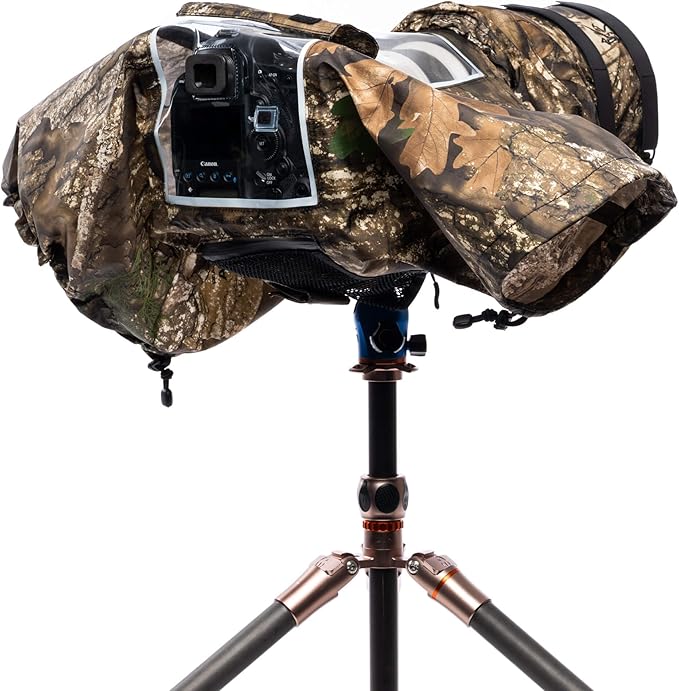 Think Tank Hydrophobia D 300-600 V3.0 Camera Rain Cover for DSLR and Mirrorless Cameras with 300-600mm Lens (Realtree APX Camouflage)