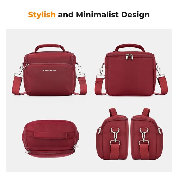 K&F CONCEPT Camera Sling Bag Small Crossbody Camera Case DSLR/SLR/Cute Compact Shoulder Photography Bags for Photographers