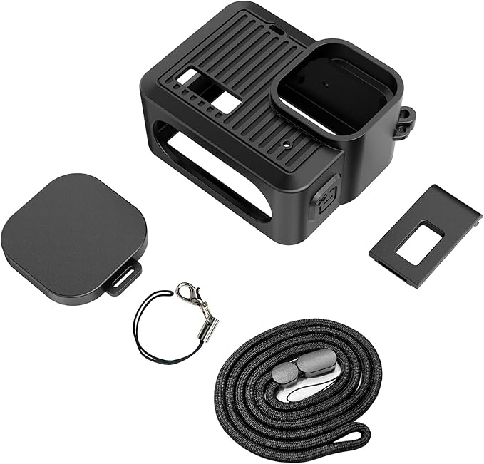 Adventure Silicone Covers for Cameras Soft Housing Case Featuring Battery Side Covers Lens Caps Lanyard Flexible Silicone Camera Sleeve