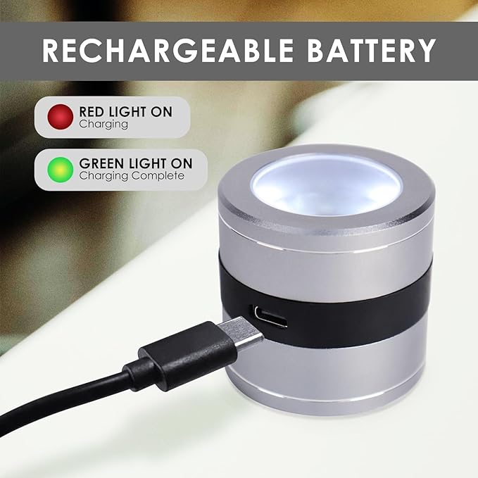 10X Jewelers Loupe Rechargeable, Magnifier with LED and UV Light, Jewelry Loop Magnifier with Light, 10X Magnification, 0.95‘’ Scale of View Eye Loupe for Gem, Coin, Stamp, Watch Repair, Jewelers
