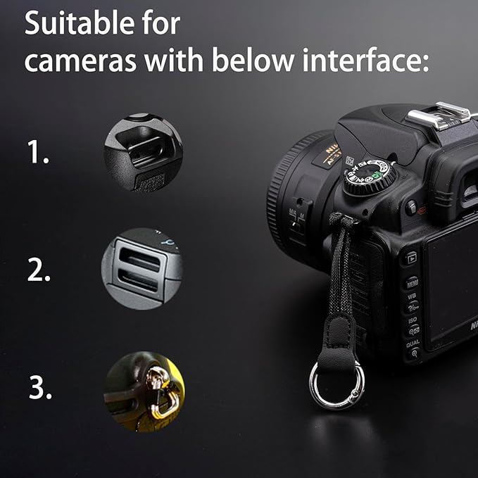 Camera Strap Quick Release QD Loops Connector for DSLR SLR Mirrorless Cameras Neck Shoulder Strap Binoculars Adapter Connect Connection Links(Big)
