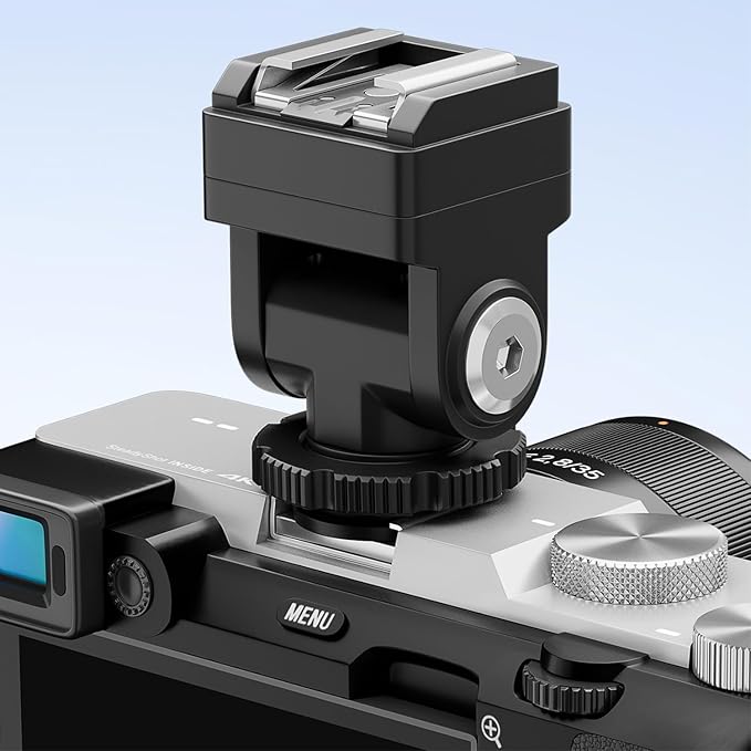 PIXEL Standard Hot Shoe Adapter with Extra PC sync Connection Port & 3.5mm Mini Phone Connection Port for Connecting Cameras to Additional Off-Camera Flash,Studio Light,Strobes or Other Accessories
