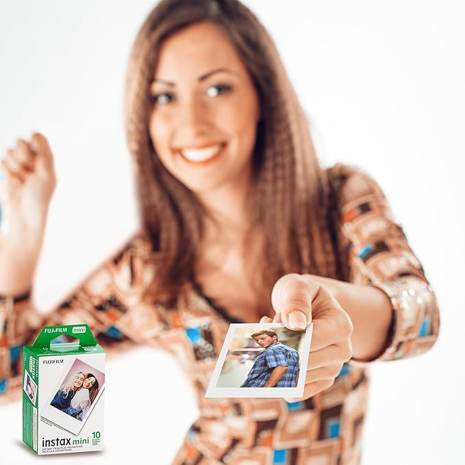 Fujifilm INSTAX Mini Instant Film (White) for Fujifilm Mini 8,9,11,12 Cameras w/Microfiber Cloth by Quality (40 Prints)