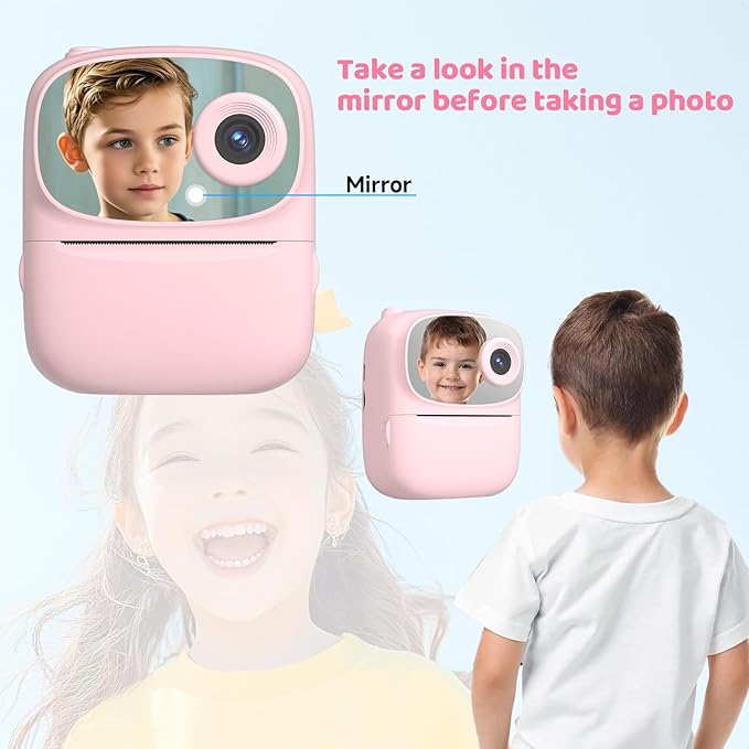 Kids Instant Print Camera 2025, 32GB Memory, Dual Lens with 2.4-Inch Screen and 1080p HD, Nice Gift for Boys and Girls Ages 4-13, Ideal for Toddlers and Teenagers