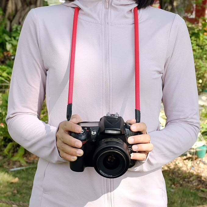 Vintage Camera Neck Strap,Nylon Rope Camera Shoulder Straps for Photographers Film DSLR