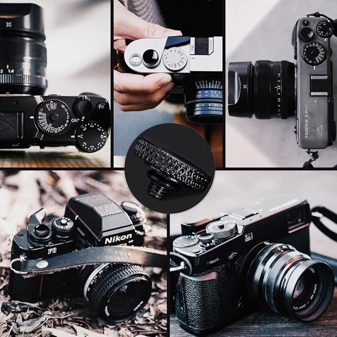 Fuji Shutter Release Button Accessories: Camera Soft Shutter Button - 4 Color Shutter Button for Canon Nikon Film X100V X100F Xt5 Xt4 Xt3 Xt2 Xt30 Xt20 Xt10 Xpro3 Xpro2 Xpro1