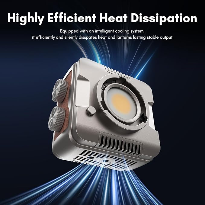 Tolifo 40W LED Video Light, Pocket RGBWW Creator Kit with App Control, Diffusor, Barndoor, Honeycomb Grid, Cold Shoe, Desktop Grip, Hardcase & 20 FX Modes (PalmLED Mini Pl-40RGB)