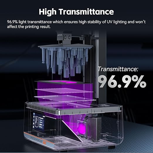 ANYCUBIC Photon Mono 7/Pro 3D Printer Screen Protector,Protective Film 5Pcs Compatible with UV Resin 3D Printers-Thickness 0.1mm-ONLY for Photon Mono 7 and Photon Mono 7 Pro 3D Printers-NEW Size 222*126mm