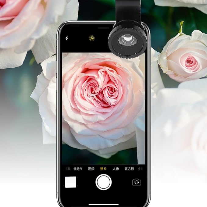 3-in-1 Smartphone Camera Lens Kit, Fisheye Wide Angle Macro Lens Attachment for Cell Phone Photography, Black, Compatible with Most Phones, for Travel and Landscape Shots, 2 Sets