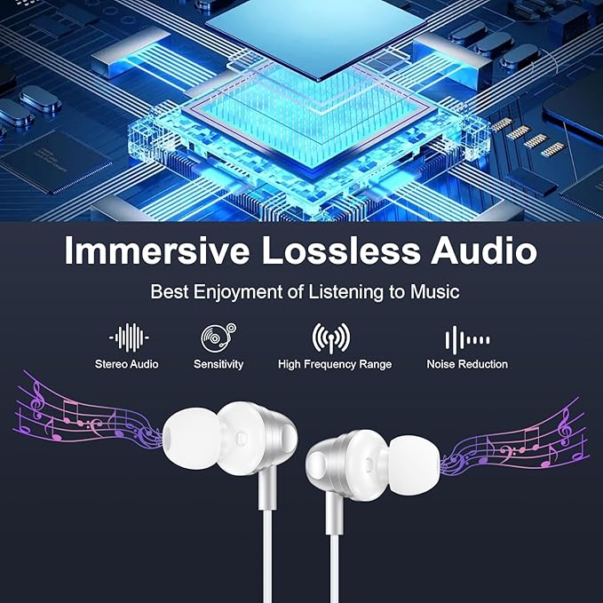 USB C Google Headphones Wired Earbuds for Google Pixel 10 Pro XL,10 Pro Fold,10 Pro,10,9a,9 Pro XL,9,8a,8 Pro,8,7a,7 Pro,7,6a,6 Pro,6,5a,5,4a,4 XL,3, in Ear Type C Pixel 10 Wired Ear Buds Earphones
