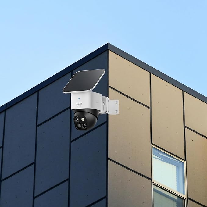 Metal Exterior Outside Wall Corner Mount for Security Camera, Metal Corner Mount Compatible with Eufy SoloCam S340/E30/E42/4G LTE Cam S330 Surveillance Camera System for Outdoor and Indoor,White