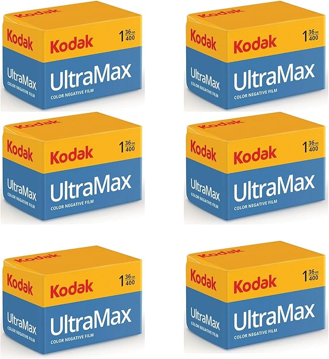 Kodak Ultramax 400 35mm Film - 6 Pack of 36 Exposure Rolls for 35mm Cameras