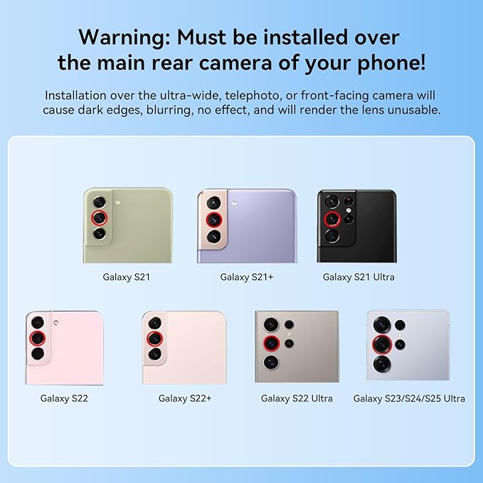 APEXEL 17mm Thread Lens Phone Case Compatible for Samsung S25 Ultra, Compatible with All Telephoto & Macro Lenses, Durable Protective Cover Black