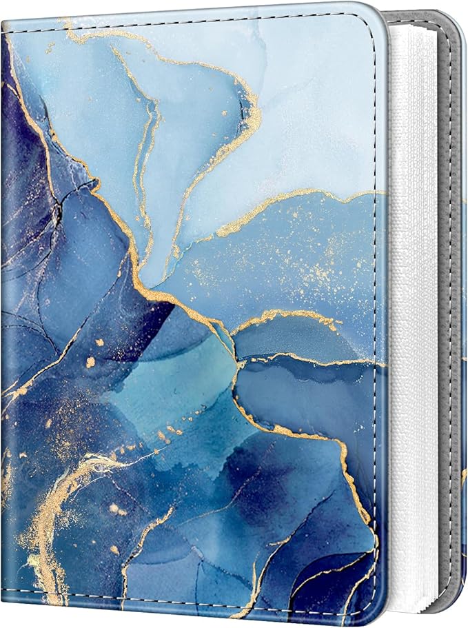Fintie Instax Mini Photo Album Book for 2x3 Inch Films - 256 Pockets Small Albums for Fujifilm Instax Mini 12/11/99/40/EVO/SE/7+/LiPlay Instant Camera, Polaroid Pictures, Ocean Marble