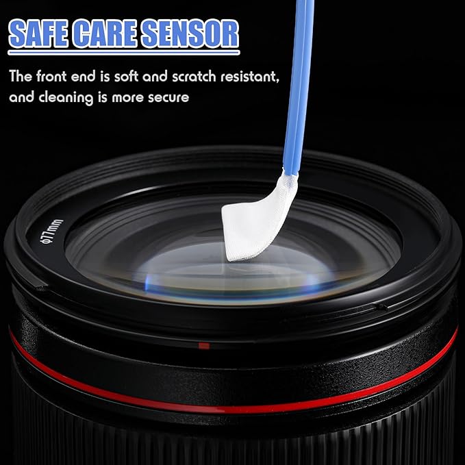 Konohan 45 Sensor Cleaning Swabs Kit - 25mm Bristle, Full Frame Camera Cleaner