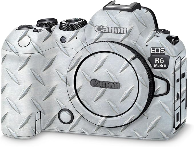 Camera Skin Compatible with Canon EOS R6 Mark II Camera (2022) - Diamond Plate - Premium 3M Vinyl Protective Wrap Decal Cover - Easy to Apply | Crafted in The USA by MightySkins