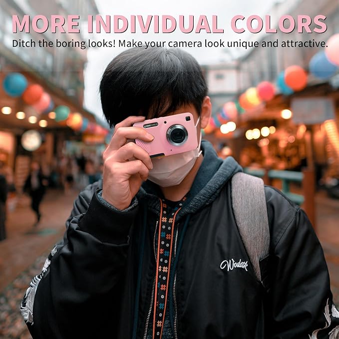 Easy Hood Camera Case for Kodak PIXPRO FZ55, Soft Silicone Cover Anti-Scratch Slim Fit FZ55 DSLR Camera Sleeve Body Skin Travel Protective Case, Pink