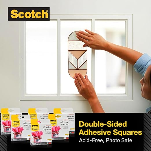 Scotch Photo Splits, Double-Sided Adhesive Squares, Acid-Free, Photo Safe, 1000 Count (Pack of 6)