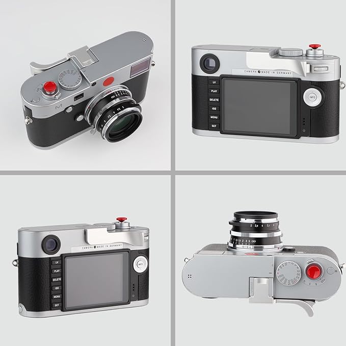 Haoge THB-M24S Metal Hot Shoe Thumb Up Rest Hand Grip for Leica M Typ240 M240, M-P Typ 240 M240P, M Typ262 M262, M-D Typ 262 Camera Silver