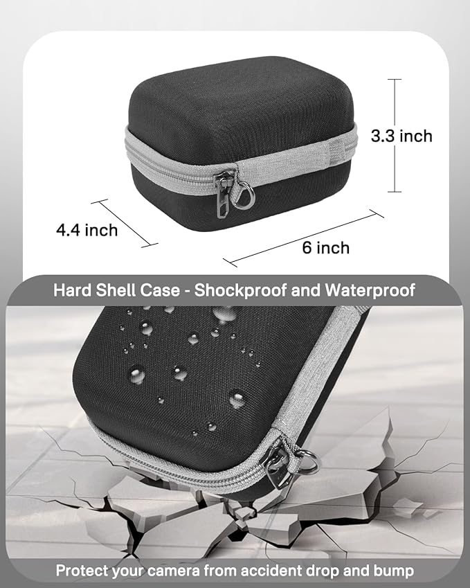 RAIACE Hard Storage Case Compatible with KODAK EKTAR H35/ H35N Film Camera, Protective Carrying Bag for Digital Camera Case. (case only)-Black