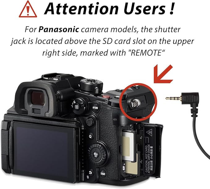 Feiyu Technology Stabilizer Connects Camera Control Data Cable Shutter Release Cable for lumixgh GH3,GH4,GH5,GH5S,GH6,GH7,S1,S1H,S5,S5II,s5m2xs,G9,G95 scorp/2/ c/min/Mni-P/ak2000c (FY-L1)