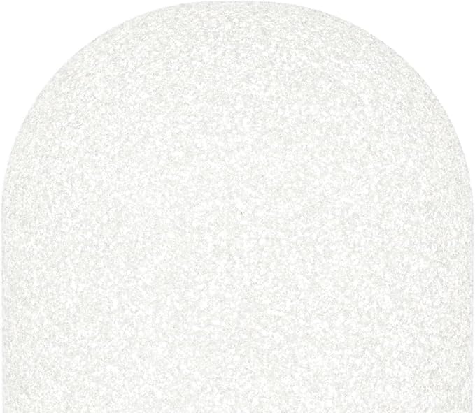 Cubilux Foam Cover for Lavalier Lapel Microphone, Windscreen for Mini Clip-On Lav MIC, Foam Cover, 10-Pack, White