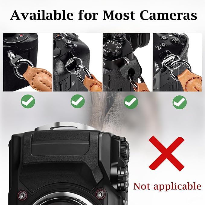 VOVMOEYA Rope Camera Wrist Strap,Camera Hand Strap Compatible with A6400 A6000 A7 IV,for Fujifilm X100V for Nikon Zf Z30 for Canon EOS R6 R7 R8 R10 Camera Wrist Straps for dslr