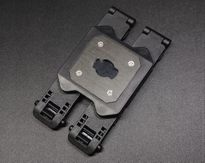 Double MOLLE Camera Mount for Axon Taser Body Camera 2, 3 and 4, Black (Double)