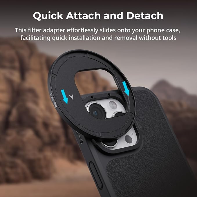 SMALLRIG Magnetic 67mm Filter Ring Adapter for SmallRig Phone Case (for iPhone 16 Series 4987/4988), Compatible with SmallRig 67mm Magnetic Filter Series (4726/4581 / 4582/4583) - 4993