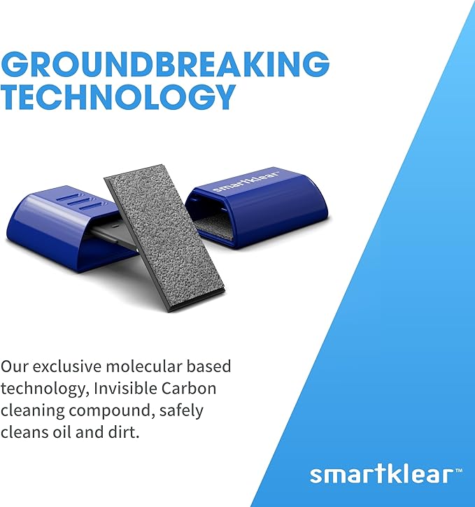 CarbonKlean SmartKlear Smart Phone Screen Cleaner - Compatible with iPhones, Androids, and More - Cleaner with Carbon Microfiber Tech - Injected Blue - 1 Count