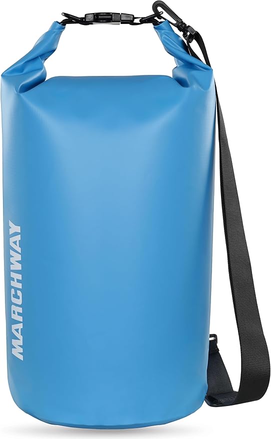 MARCHWAY Floating Waterproof Dry Bag Backpack 5L/10L/20L/30L/40L, Roll Top Sack Keeps Gear Dry for Kayaking, Rafting, Boating, Swimming, Camping, Hiking, Beach, Fishing