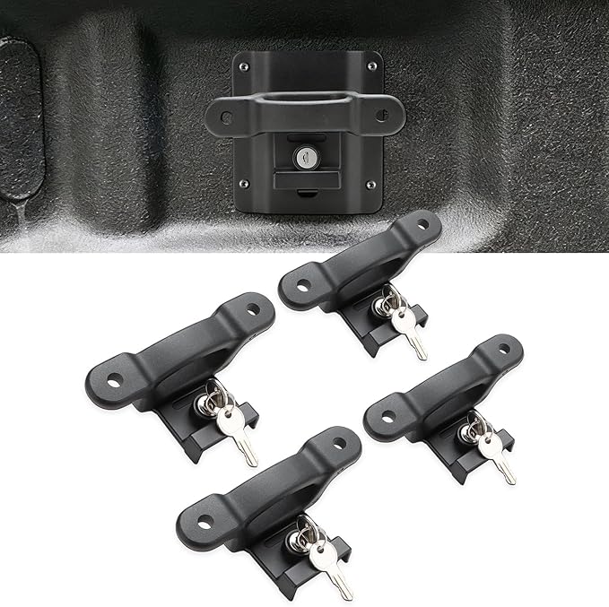 auovo Boxlink Cleats 4 Pack Tie Down Anchors Fit for Ford F150/F250/F350 2015-2025 2026 Truck Bed Tie Down Anchors Replace# FL3Z-99000A64-B