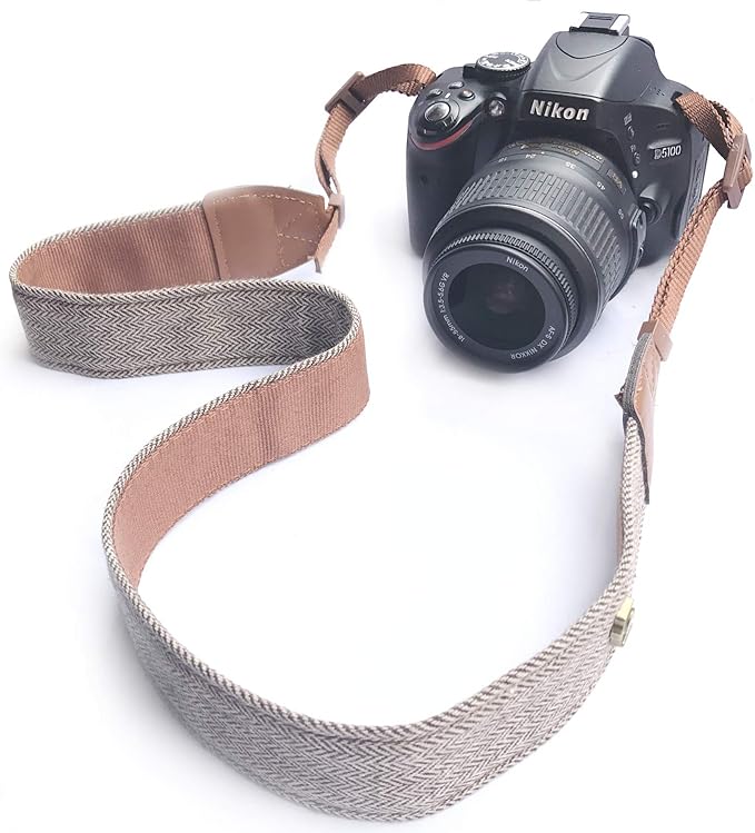 Alled Camera Neck Shoulder Belt Strap, Vintage Soft Camera Straps for Women/Men for All DSLR/Nikon/Canon/Sony/Olympus/Samsung/Pentax/Olympus