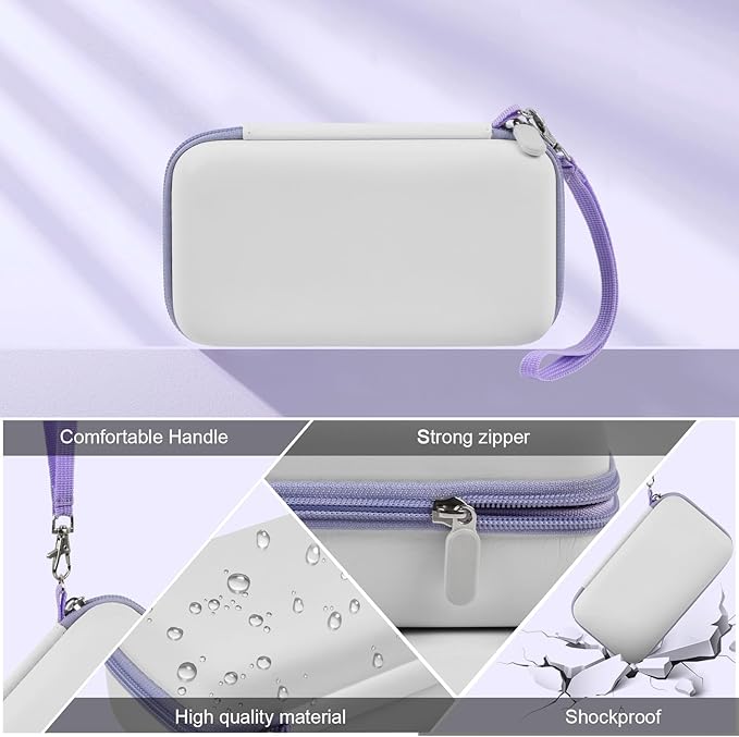 Grapsa Case Compatible with ESOXOFFORE for Dylanto for Anchioo for WEEFUN for GKTZ for Amzelas for Mafiti Instant Print Camera for Kids, Film Camera Storage Holder Organizer Bag (Box Only)- White