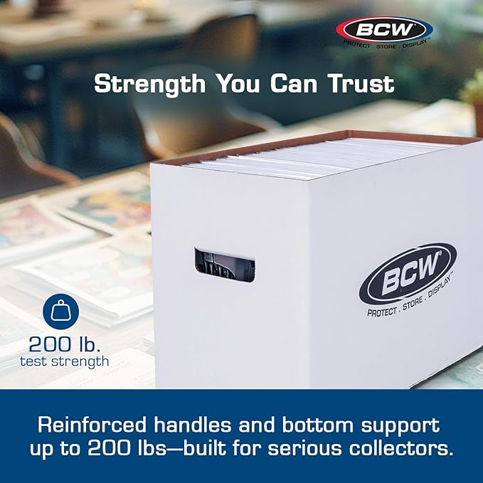 BCW Magazine/Document Storage Box 1-Pack | Durable Cardboard Filing Box