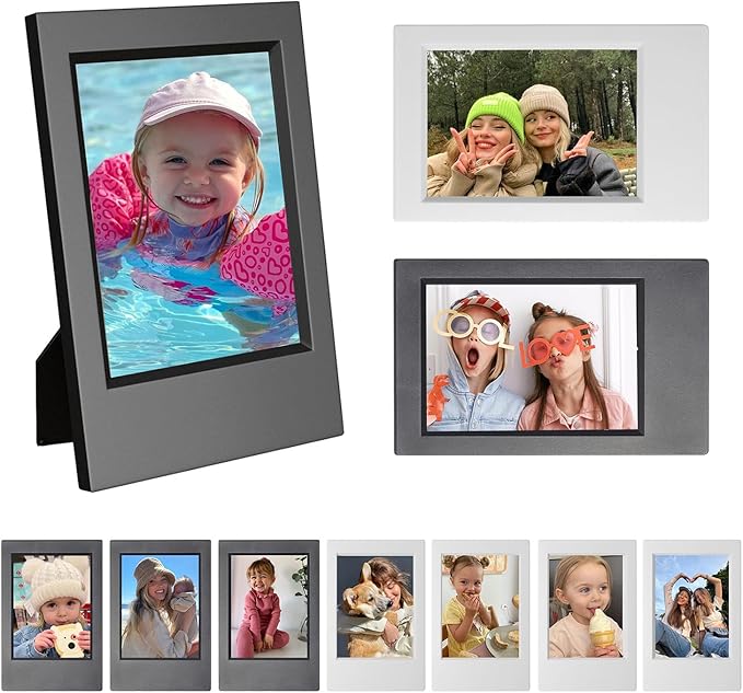 CAIYOULE Mini Picture Frame for Instax Mini 12/11/EVO/SE/8/7+/99 3'' Film-Classic for Polaroid 2.15x3.4 Photo Frame (10 Pack)