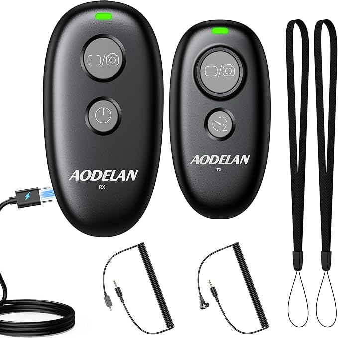 Upgrade for Nikon Rechargeable Wireless Camera Remote Control,AODELAN Shutter Release Compatiable with P950, Z6 II, D6, D780, Z5, Z7 II, Z9, Z8, Z6 III, P1100, P1000, Z7, Z6, D850, D7500