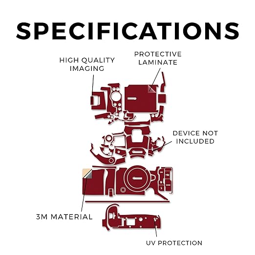 Camera Skin Compatible with Canon EOS R5 Mark II (2023) - Solid Burgundy - Premium 3M Vinyl Protective Wrap Decal Cover - Easy to Apply | Crafted in The USA by MightySkins