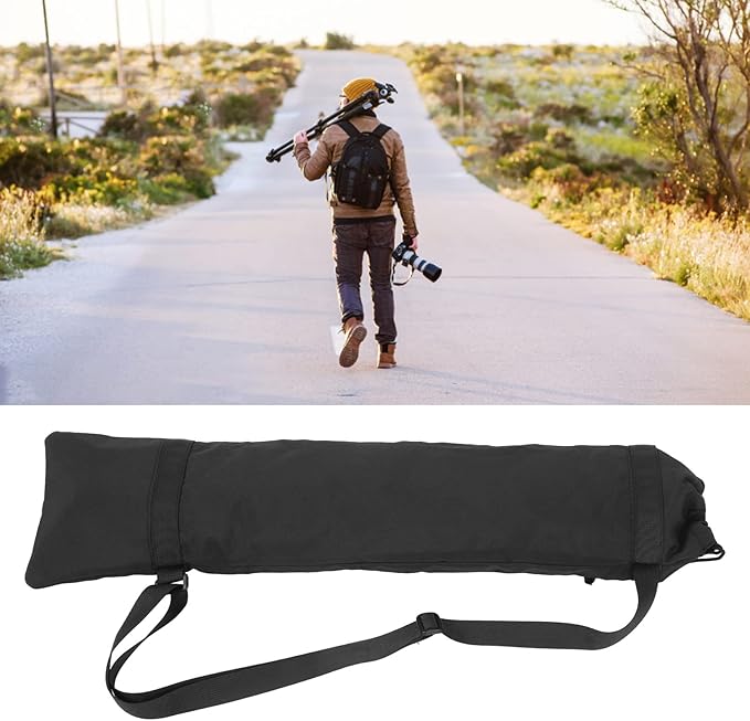 Universal Tripod Carrying Case Bag Photography Carrying Case Tripod Bag Studio Light Stand Tripod Monopod Camera Case Carrying Bag with Shoulder Strap (M 25x18x3cm / 9.8x7.1x1.2in)