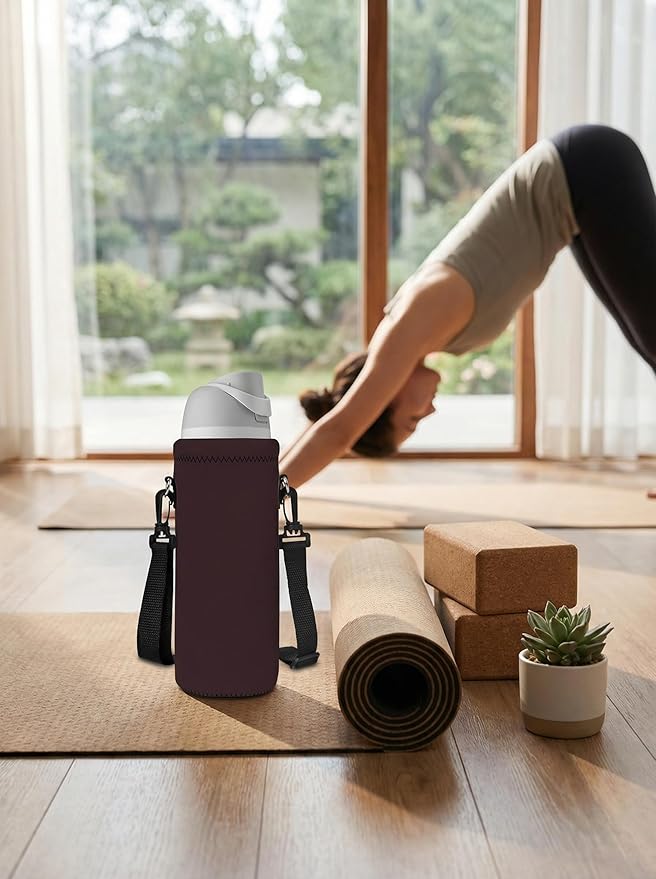 AUPET Water Bottle Bag Carrier,24oz/32oz Insulated Neoprene bottle Sling Holder Case Pouch Cover for 1000ML/750ML Bottles with Shoulder Strap for walking