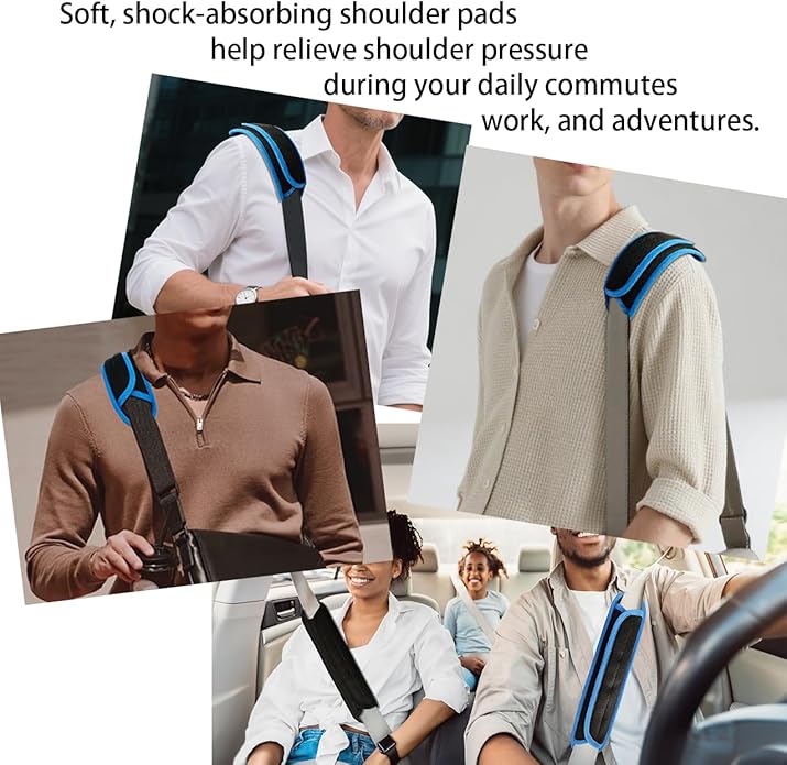 2PCS Shoulder strap pad, with Ultra thick Cushion, Luggage Bag Crossbody, Plus Long & Anti-slip &Breathable, Universal