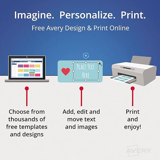 Avery Averyamp;reg; Easy Peel Address Labels for Inkjet Printer, 1-1/3 x 4, White, 350/Pack