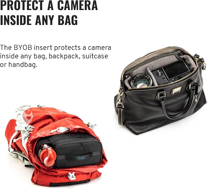 Tenba BYOB 9 Camera Insert - Turns any bag into a camera bag for DSLR and Mirrorless cameras and lenses – Blue (636-629)