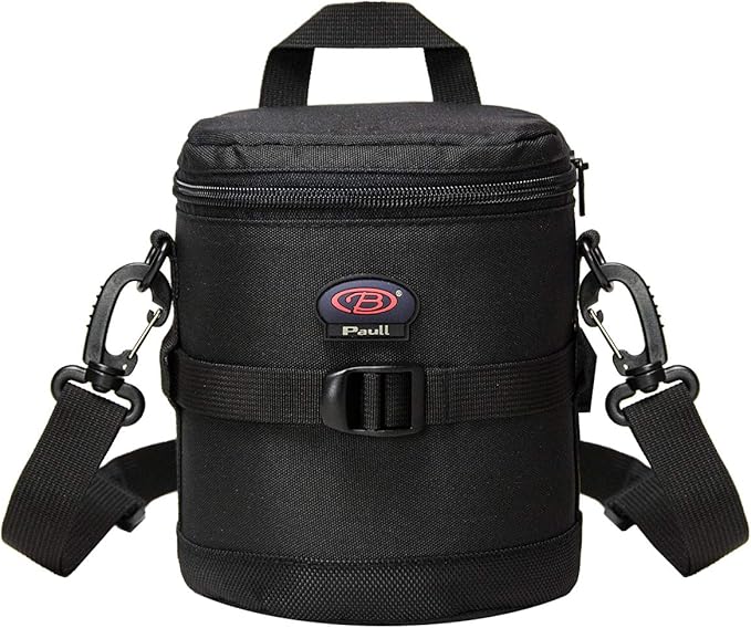 BPAULL Camera Lens Case DSLR Camera Lens Bag Fits for Canon Nikon Pentax Sony Olympus Panasonic and Other Camera Lens