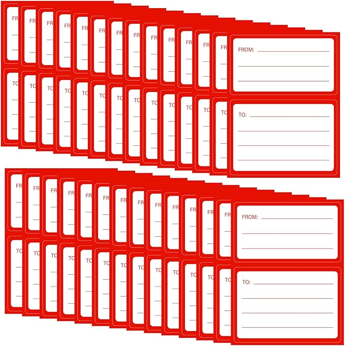 to from Return Address Mailing Labels 60 Pcs Blank Self Adhesive Mail Shipping Label 4.5x3.5Inch Postage Guaranteed Stickers Handwriting to/from Address Tags for Package, Gift, Mailing Box, Envelopes