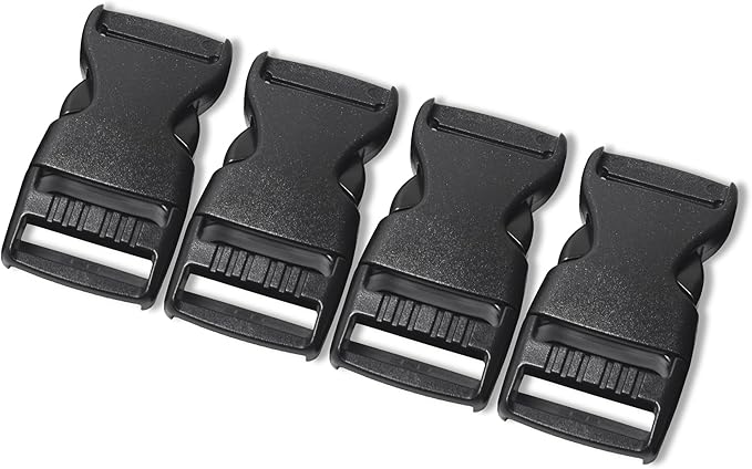 Buckles for Straps Set of 4 Pcs Plastic Buckle Clip Quick Side Release Plastic Fastener
